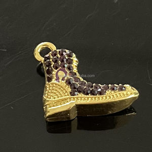 Yeni Vintage stil üniversitesi yunan alfabe kardeşlik ayakkabı şekli kolye Charm çocuk bilezik kolye için - Product Image 1