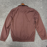Veste zippée unie bon marché en gros, veste d'hiver décontractée, veste réversible tendance, hauts actifs coupe-vent pour hommes, cardigan, manteau