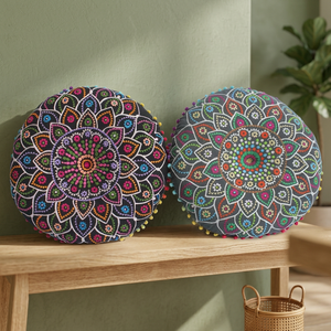 Vente en gros de coussins de siège de canapé décoratifs en PVC non lavables, rembourrés en coton polyester, personnalisables avec broderie, de la marque Malani Impex - Product Image 3