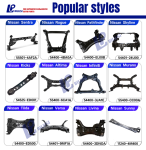 Bilusi phía sau & phía trước alxe treo qua thành viên subfram cho TOYOTA Nissan Honda Hyundai Kia khung hỗ trợ - Product Image 4