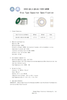 Condensateur disque NPO 6pF 100V pour circuit haute tension haute fréquence.