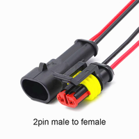 Connecteur Électrique Automobile Étanche XIPU Série 1.5 (1P-6P) Mâle-Femelle PA GF pour Faisceau de Câbles Automobile