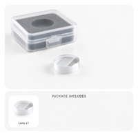 ZhonNa 45 Degree Laser Lens 8mm Glass Optical Camera Lens 400-700nm Focus Tool for Detection Analysis Instruments Optical Equip