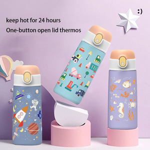 Bottle For Kid For School 16oz Wholesale Bulk Double Wall Vacuum Water <b>Flask</b> <b>With</b> <b>Straw</b> - Product Image 2