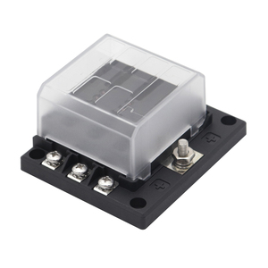 Caja de Fusibles de 6 Vías con Indicador LED, 16 Fusibles para Automóviles, Camiones, Barcos, Embarcaciones Marinas, Vans, 12V 24V - Product Image 1