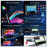 Autoradio Podofo Android Caplay 10.1'' 2 Din 4+64G Double Bouton Autoradio Carplay Android Auto GPS WIFI USB Fournisseur Professionnel