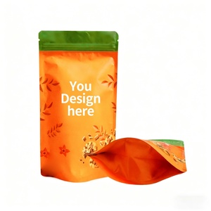 Custom Printed Logo Standup Pouch Bag Resealable Ziplock Matt Finished Clear Window Snack Food Packaging Mylar Doypack Bags - Product Image 5