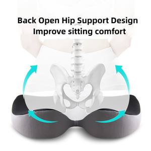 Nouveau coussin de siège 2026 pour chaise de bureau et voiture, en mousse à mémoire de forme souple, respirant et confortable, personnalisable, pour le soulagement des hémorroïdes - Product Image 3