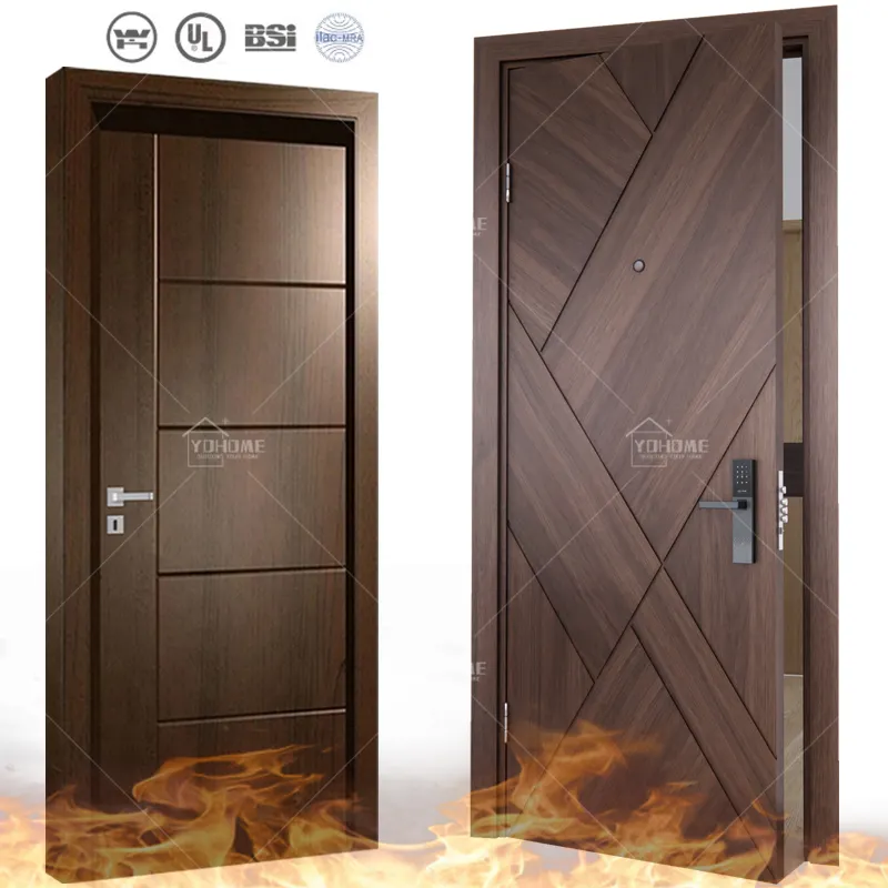アメリカンWHリスト防火ドアアパートインテリア木材ホテル部屋ドアデザイン防音合板寝室ドア