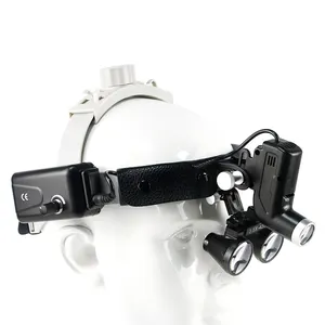 Nhà Máy bán hàng trực tiếp LED xách tay Head Light Nha khoa LOUPES phẫu thuật Binocular Magnifying Glasses