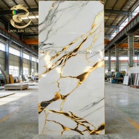 Panneau PVC Marbre Moderne 1220*2440*3mm Écologique Anti-UV Imperméable Ignifuge pour Maison, Hôtel, Cuisine, Salle de Bain, Hôpital
