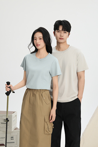 <strong>Mens</strong> Casual Team T Shirt Wholesale Blank 75 Cotton 25 Polyester Solid Color Custom Logo Printed Breathable Anti-Wrinkle Knitted - Product Image 2