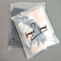 Sacs d'emballage en plastique biodégradable givré avec logo personnalisé, sacs à fermeture éclair pour t-shirts, maillots de bain, soutiens-gorge, vêtements, sacs à fermeture éclair avec logo