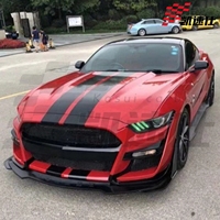 Pour Ford Mustang : Accessoires de mise au niveau aérodynamique du pare-chocs avant en fibre de carbone style GT500 de haute qualité