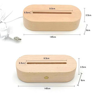 Sunbo Chất lượng cao dẫn ánh sáng ban đêm với cơ sở gỗ 7 màu ấm dẫn chủ USB nút đánh bóng kỹ thuật - Product Image 6