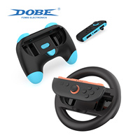 DOBE 4 Pack Switch 2 Racing Steering Wheel Kit Controller Grip untuk Mario Kart Kompatibel dengan Nintendo N-S/N-S 2/N-S Oled JoyCon