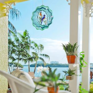Déstockage entrepôt USA : Éoliennes 12 pouces, Décoration de jardin, Illusion holographique vent et temps, Colibri - Product Image 5