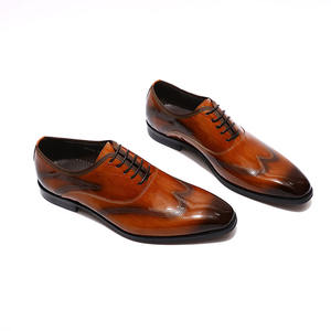 Zapatos de vestir con estampado de <span class=keywords><strong>serpiente</strong></span> para hombre, zapatos de cuero invertido, hechos en Italia, novedad de 2020 - Product Image 1