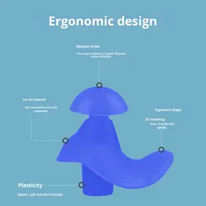 Bouchons d'<span class=keywords><strong>oreille</strong></span> de natation pour adultes, étanches, réutilisables, en silicone, pour la natation, le surf, la plongée en apnée, la douche et la <span class=keywords><strong>piscine</strong></span> - Product Image 2