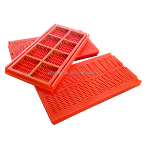 לוחות רשת יציקת פוליאוריטן למסכי כרייה, עמידים לאורך זמן, בעלי כושר נשיאה גבוה, התקנה קלה, גדלים הניתנים להתאמה אישית - Product Image 1