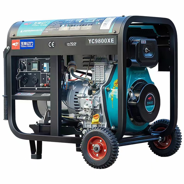 Hot Sale 3kW 3.5kW Open Frame Portable Diesel Generator 220V/380V Single Phase 50Hz HDG4800E for Home Emergency