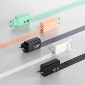 شاحن سريع للغاية 65 واط GaN 2C 1A لجهاز Macbook المحمول مع CE CB KC SAA KC PSE UKCA ETL شاحن حائط - Product Image 6