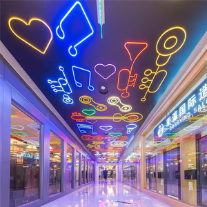 Enseigne néon décorative 3D en acrylique personnalisée avec 120 LED/m, indice de protection IP67, pour salon - Product Image 2