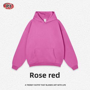 Sweat à capuche unisexe 350G style américain, doublé <span class=keywords><strong>polaire</strong></span>, épais, tendance <span class=keywords><strong>nationale</strong></span>, coupe oversize, couleur unie - Product Image 6