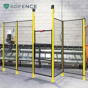 Diseño Industrial Valla <span class=keywords><strong>de</strong></span> malla <span class=keywords><strong>de</strong></span> alambre <span class=keywords><strong>de</strong></span> hierro Protección <span class=keywords><strong>de</strong></span> seguridad para maquinaria robótica Puerta <span class=keywords><strong>DE</strong></span> SEGURIDAD recubierta <span class=keywords><strong>de</strong></span> polvo <span class=keywords><strong>Enrejado</strong></span> Naturaleza - Product Image 1