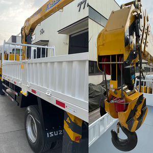 Grue mobile télescopique de 5 tonnes, camion-grue Isuzu 700P, prix bas, d'occasion, hauteur de levage de 5 m et garantie de 2 ans - Product Image 1