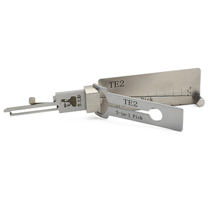 ชุดเครื่องมือช่างกุญแจมืออาชีพ Lishi TE2 2 in 1 สำหรับเปิดล็อคประตูบ้าน  พร้อมอุปกรณ์อ่านกุญแจ  ถอดรหัสกุญแจ  และซ่อมแซมรถยนต์ - Product Image 3