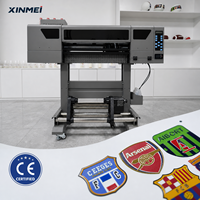 Imprimante d'étiquettes en silicone TPU 3D XINMEI A1 UV DTF I3200 A1 60CM pour transfert thermique sur vêtements, logos en relief TPU, rouleau à rouleau