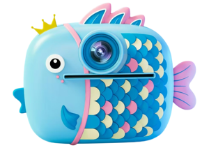 <span class=keywords><strong>Appareil</strong></span> <span class=keywords><strong>photo</strong></span> instantané pour enfants en forme de poisson de dessin animé, <span class=keywords><strong>appareil</strong></span> <span class=keywords><strong>photo</strong></span> <span class=keywords><strong>numérique</strong></span> à double objectif HD 1080P <span class=keywords><strong>avec</strong></span> <span class=keywords><strong>imprimante</strong></span> thermique pour enfants, cadeau d'anniversaire - Product Image 2