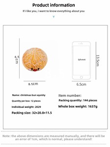 Jouet anti-stress rebondissant RXS en forme de dumpling et de pain vapeur pour Noël, pour garçons et filles - Product Image 6