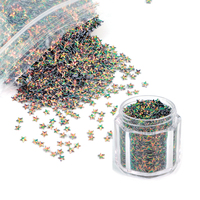 En vrac 3D étoile forme paillettes 14 couleurs Duo Chrome 3D étoile paillettes pour corps oeil lèvre ongles décoration bricolage artisanat confettis paillettes