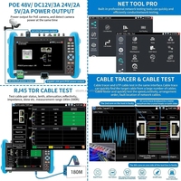جهاز اختبار كاميرات المراقبة مقاس 7 بوصات IPC-9800 MOVTADHS Pro مع شاشة لمس IPS تدعم كاميرات HD-TVI وHD-CVI وAHD وSDI وIP
