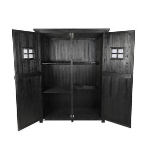 Paquet <span class=keywords><strong>plat</strong></span> verrouillable petit balcon en <span class=keywords><strong>bois</strong></span> de cèdre imperméable à l'eau arrière-cour patio <span class=keywords><strong>abri</strong></span> à outils de <span class=keywords><strong>jardin</strong></span> armoire de rangement extérieure - Product Image 1