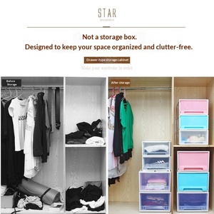 Boîte <span class=keywords><strong>de</strong></span> <span class=keywords><strong>rangement</strong></span> à tiroirs en plastique PP <span class=keywords><strong>de</strong></span> style japonais, combinaison empilable, armoire <span class=keywords><strong>de</strong></span> <span class=keywords><strong>rangement</strong></span> <span class=keywords><strong>pour</strong></span> enfants <span class=keywords><strong>pour</strong></span> le salon, la chambre à coucher - Product Image 3