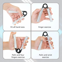 Agarraderas de Metal para Gimnasio, Resistentes, Antideslizantes, de Espuma Suave, para Entrenamiento de Manos, Antebrazos y Dedos