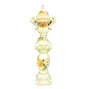 High End European Style Ceramic Vase Roman Column Design Luxury <b>Flower</b> <b>Pot</b> Decor - Product Image 1
