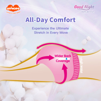 Culottes menstruelles absorbantes de nuit, maxi, super absorbantes, personnalisables OEM, vente en gros, respirantes, anti-fuites, directement de l'usine