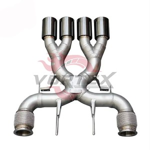 Sistema de Escape Vortex SS304 para McLaren 720S, Actualización 765LT 4.0T V8 2017-2024, Puntas Cuádruples Centrales, Kit de Rendimiento - Product Image 4