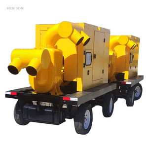 Pompe à eau de mer diesel grande capacité anti-colmatage - Pompe à eaux usées auto-amorçante mobile personnalisable pour la lutte contre les inondations - Product Image 4