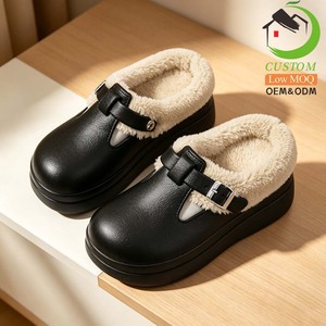 Nouvelles Bottes d'Automne-<span class=keywords><strong>Hiver</strong></span> pour Femmes en Coton, Imperméables, Résistantes à la Saleté, avec Doublure en Peluche Amovible et Tige en Fourrure EVA pour Filles - Product Image 1