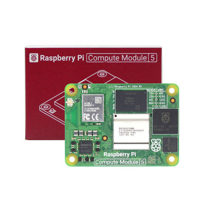 Raspberry Pi CM5 Development Board BCM2712 Cortex-A76 Single Board Computer with Linux EMMC WIFI Core Board Compute Module 5