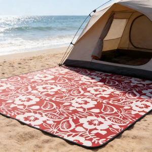 Tapis de plage portable en PP écologique, imperméable, résistant à l'humidité, durable, pour le camping, les voyages, la maison, les pique-niques, le golf - Product Image 1