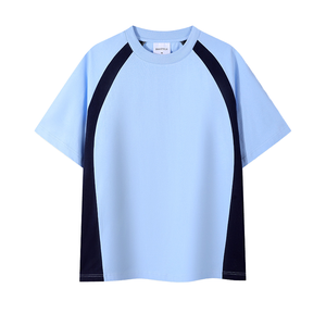 Sublimation personnalisée T-shirt 100% coton pour <span class=keywords><strong>homme</strong></span> Style décontracté Coupe ajustée Col rond et ensemble court Fabrication <span class=keywords><strong>de</strong></span> tricot gaufré uni - Product Image 1