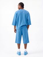 Ensemble chemise à manches longues style gaufré et pantalon à taille élastique. Streetwear pour hommes, broderie personnalisée, DTF, DTFG, impression sérigraphique.