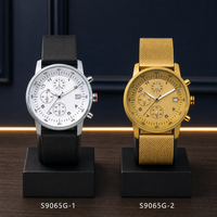 Montre à quartz pour homme avec boîtier en acier inoxydable, mouvement à quartz, bracelet en cuir véritable ou en maille d'acier inoxydable en option, montre-bracelet tendance