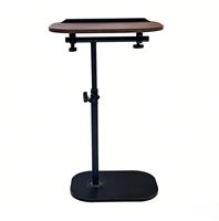 Table basse extensible, réglable en hauteur, pivotante et inclinable, plateau en grain de bois, pour ordinateur portable, utilisation au chevet, mobilier moderne pour salon